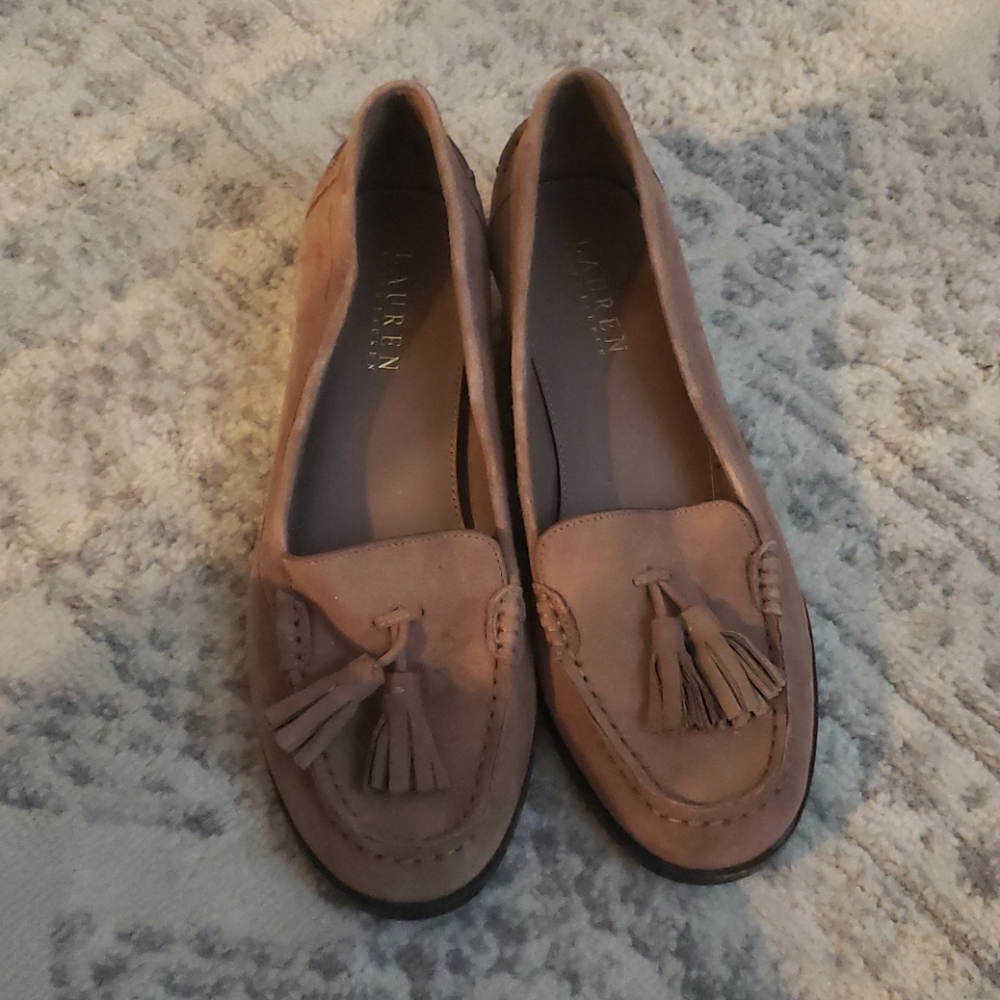 Ralph Lauren chunky heel loafers
